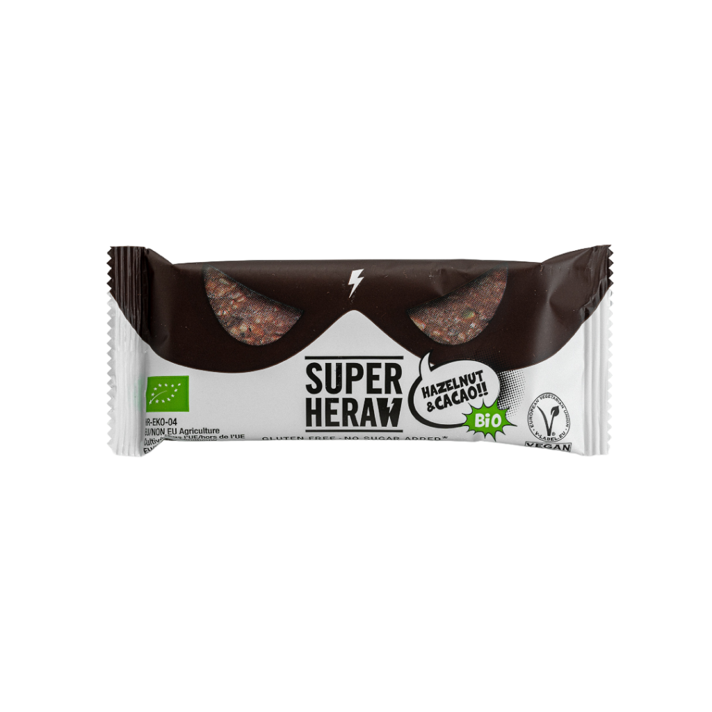 Superheraw Natural Bar - Hazelnut &amp; Cacao - 1 x 45 gram 1