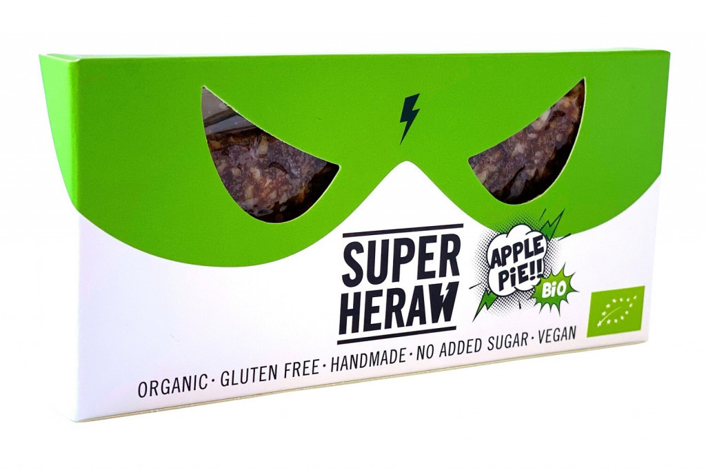 Aanbieding Superheraw Organic Bar - Apple Pie - 15 x 45 gram 1