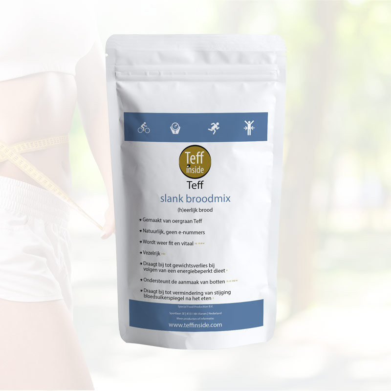 TeffInside Teff Slank broodmix - 1000 gram 1