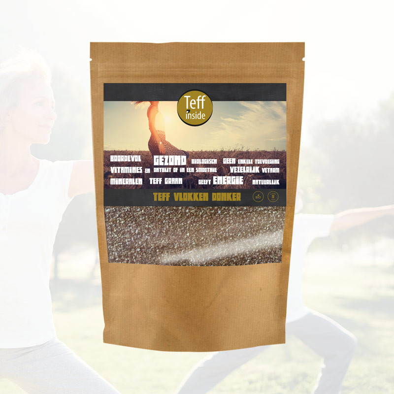 TeffInside Teff vlokken donker - 1000 gram 1