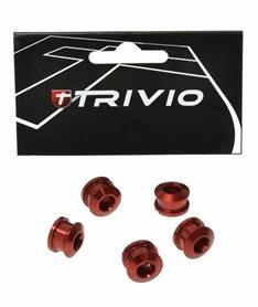 Trivio Kettingbladbouten Set Race 9.9 x 4.05 Rood Anodized 1