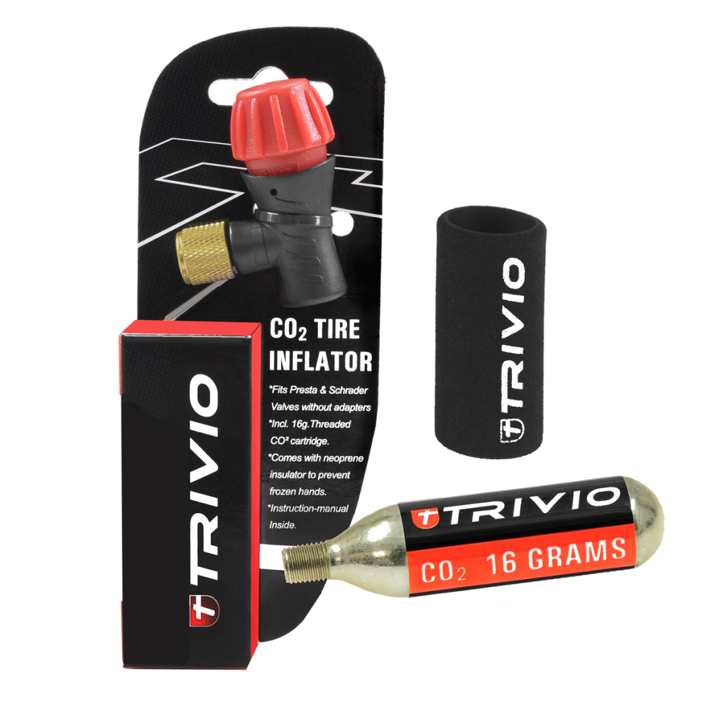 Trivio CO2 Adapter + Patroon 16 gram + Neoprene Huls 2