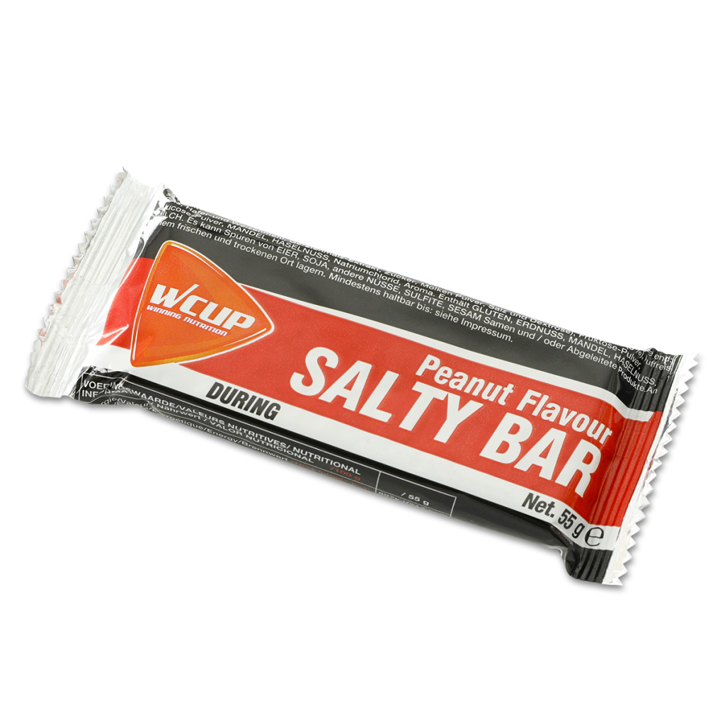 Aanbieding Wcup Salty Bar - 1 x 55 gram Peanut Flavour (THT 29-5-2019) 1