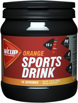 Aanbieding WCUP Sports Drink - Orange - 480 gram (THT 31-1-2019) 1