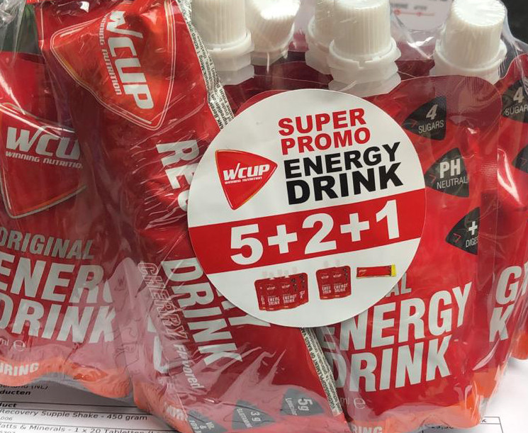 WCUP Energy Drink - 5 + 2 + 1 gratis 1