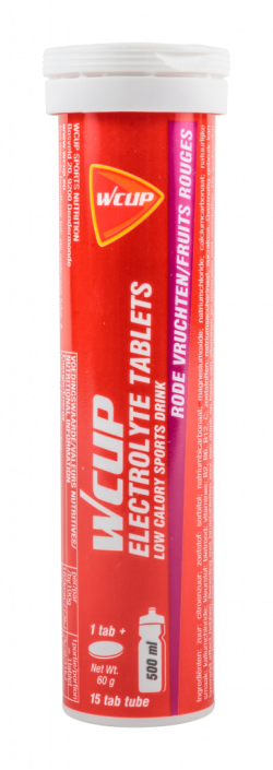 WCUP Electrolyte Tablets - Red Fruit - 15 Tabs (LET OP! THT 31-1-2025)