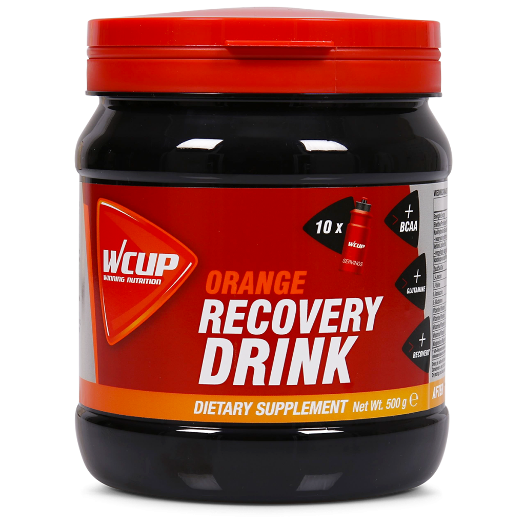 Aanbieding WCUP Recovery Drink - Orange - 500 gram (THT 31-5-2022) 1