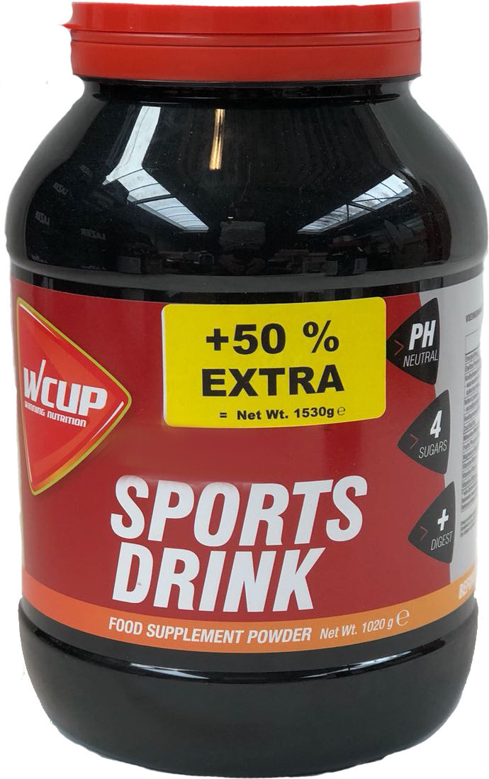 Aanbieding WCUP Sports Drink - Apple - 1530 gram (THT 30-4-2020) 1