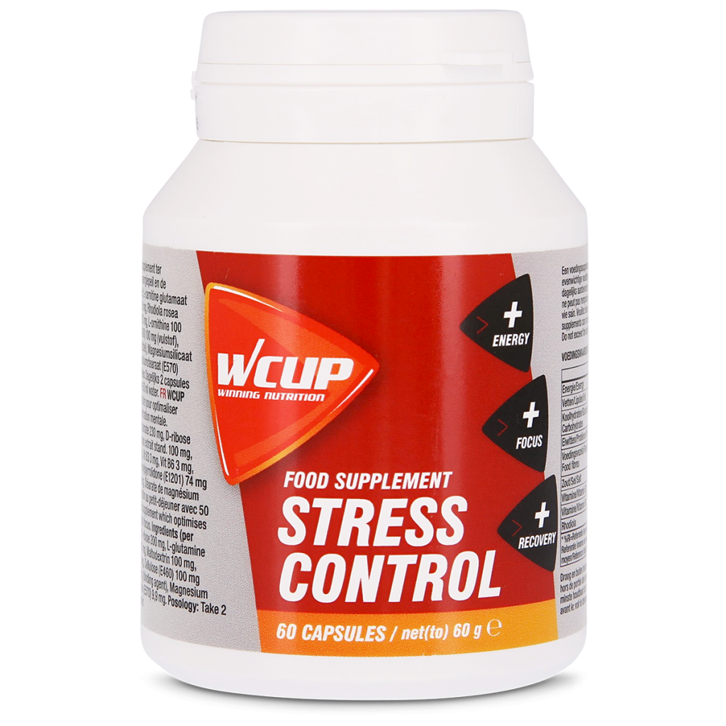 Aanbieding WCUP Stress Control - 60 capsules (THT 30-6-2020) 1