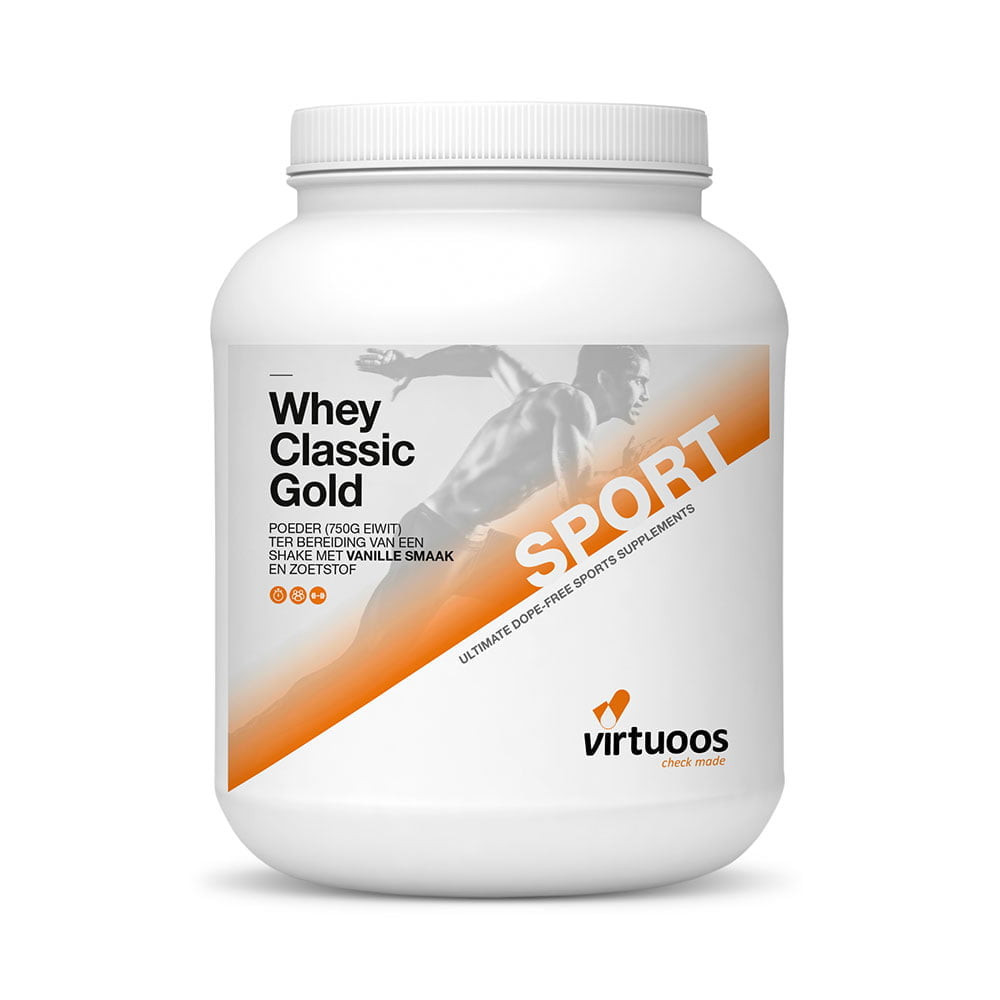 Virtuoos Whey Classic Gold - Vanilla - 750 gram (THT 10-6-2026) 1