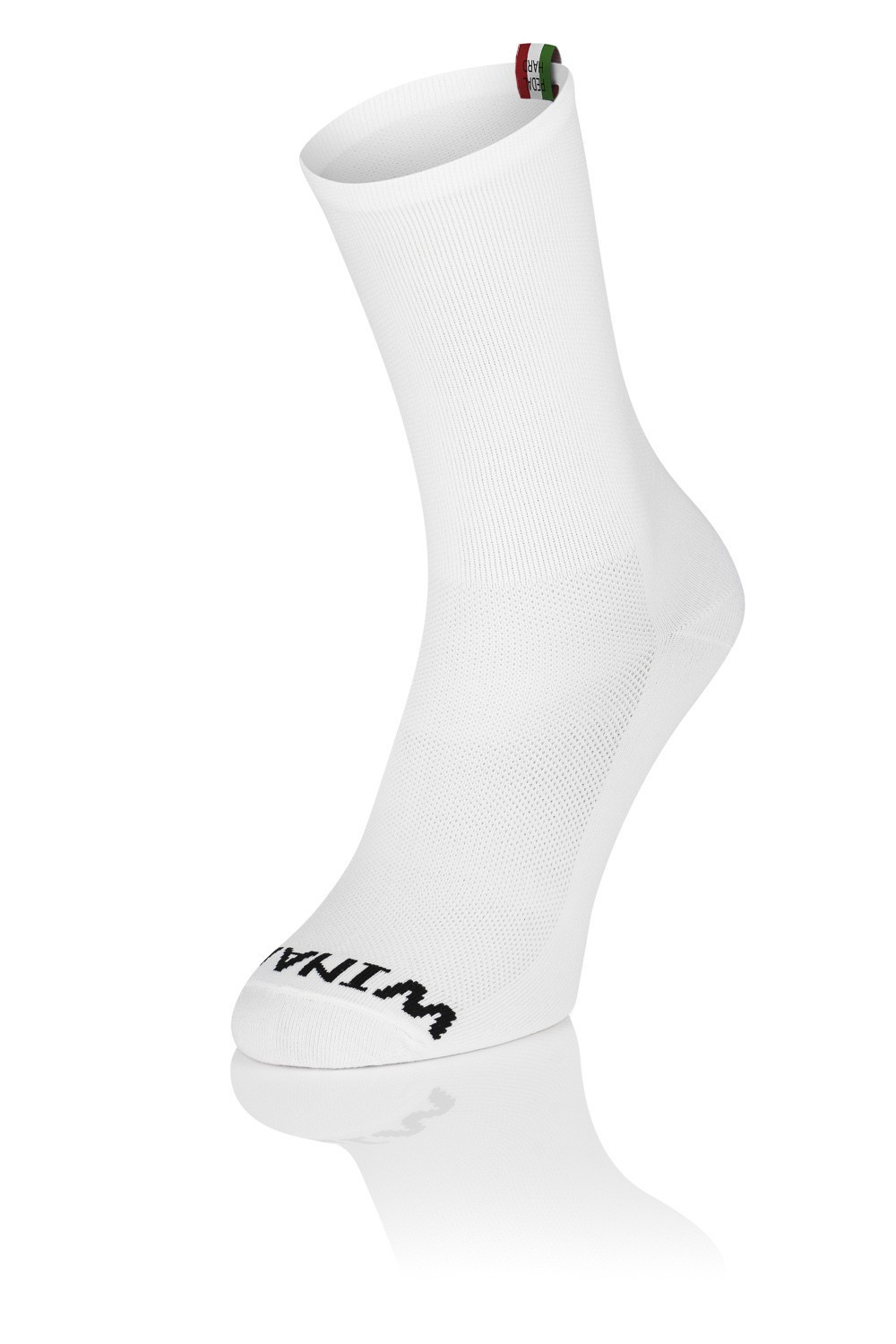 Winaar Full White Fietssokken - Italiaans label 1