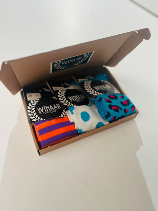 Winaar Fietssokken Cadeaupakket Dots &amp; Stripes 2