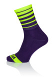 Winaar CX VY Fietssokken - Paars/Fluo Geel 2