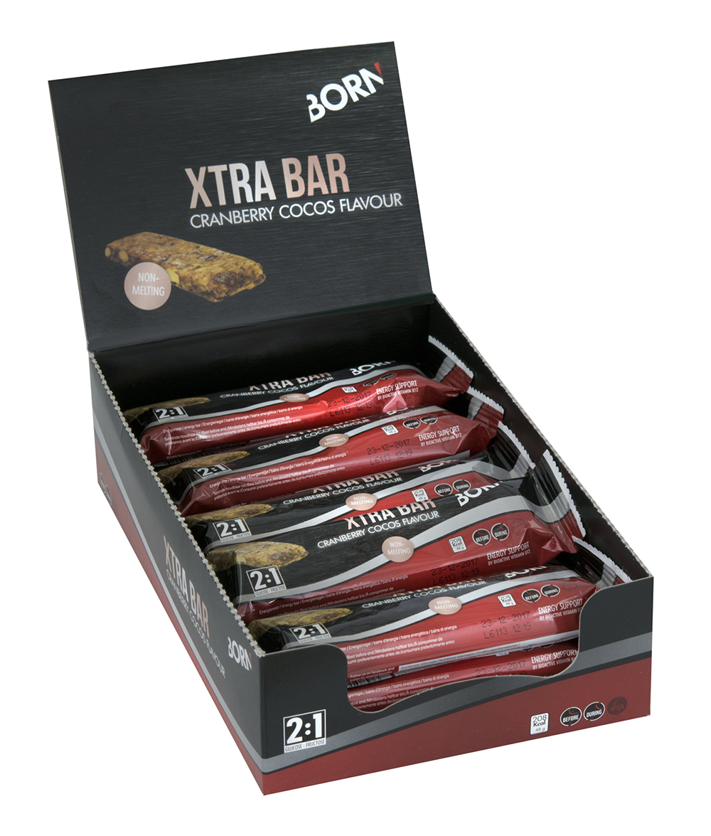 Born Xtra Bar Cranberry Cocos - 15 x 48 gram 1